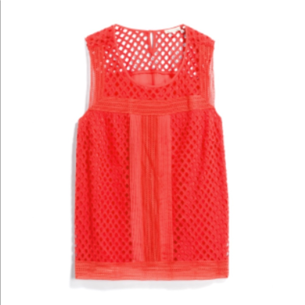 Skies Are Blue Cupertino Eyelet Detail Top